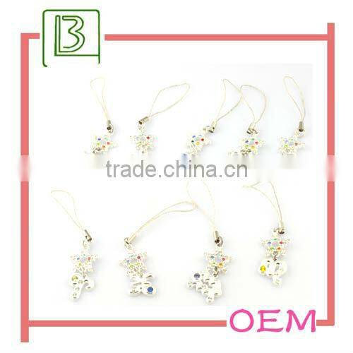 Unisex metal cell phone strap