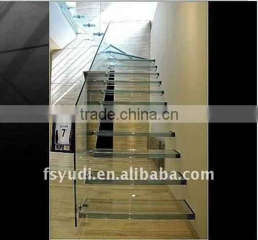 glass staircase and balusters