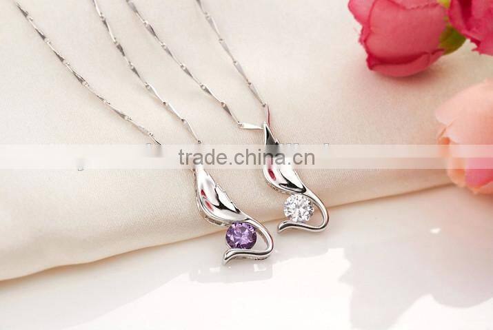 Hight quality fashion 925 silver stone pendants wholesale