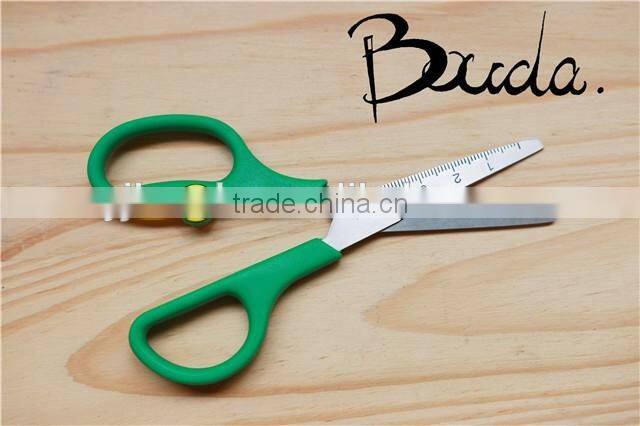 5" Stationery stainless steel student scissors with plastic handle BD-S1706