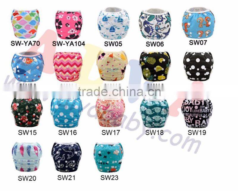 Alva New Pattern Summer Beach Style Swim Diaper Reusable Swimming Diaper