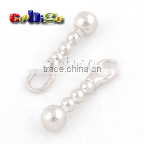 Metal Ball Chain Zipper Pull Tap Zinc Alloy Nickel For DIY Zipper Sliders #FLQ163