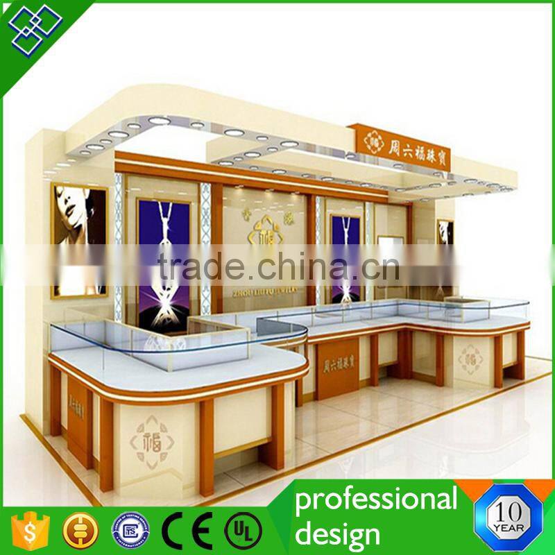 2016 Classical jewelry showroom shop counter display design