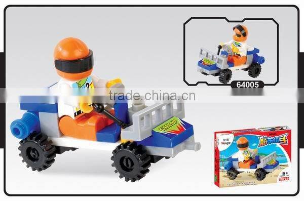 Hot and New Funny Toys DIY city school bus building blocks