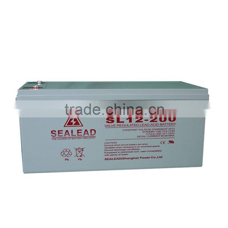 Sealead deepcycle battery12v 200ah battery for hoverboard