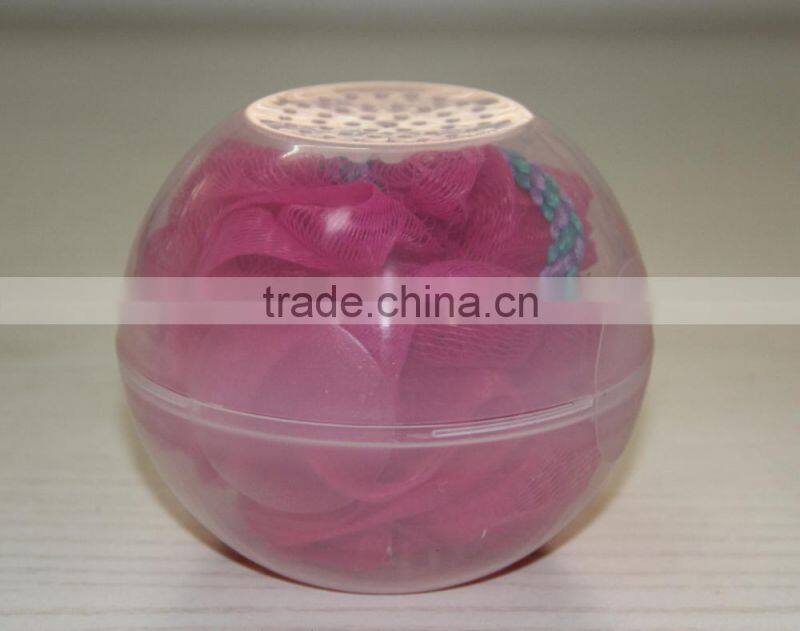 colorful bath gel fizz ball for plane with plastic box
