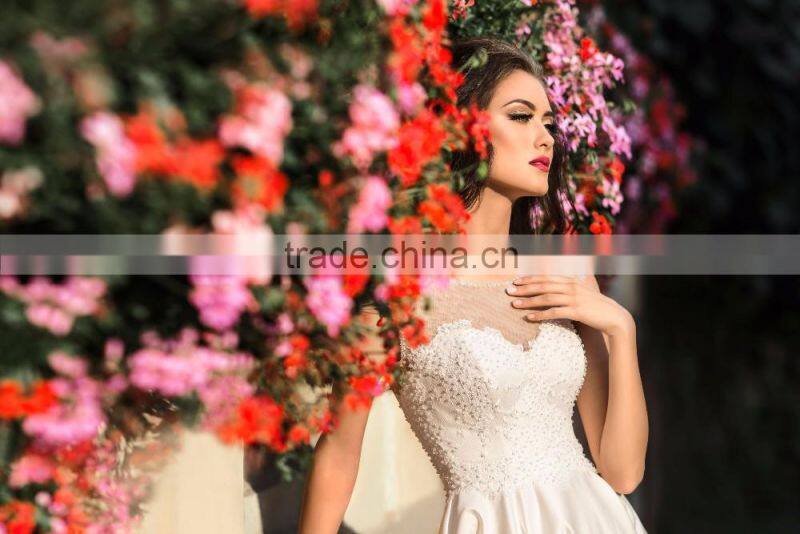 Magical Wedding Mensa Gown with Impressive Royal Train 2016 New Collection