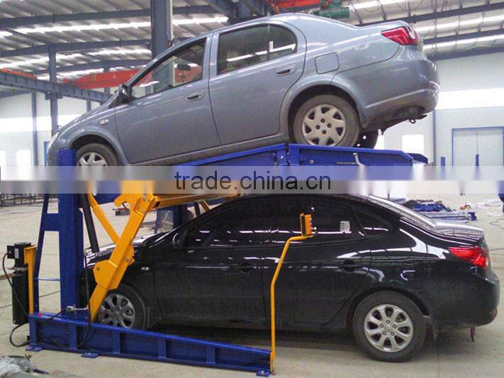 auto garage lifts/ double level parking /tilt parking lift/indoor hydraulic smart car parking lift for sale