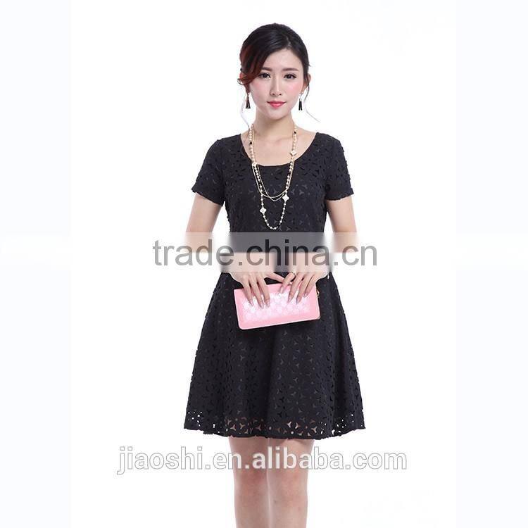 Lastest design women dresses fashion black ladies dress for formal party