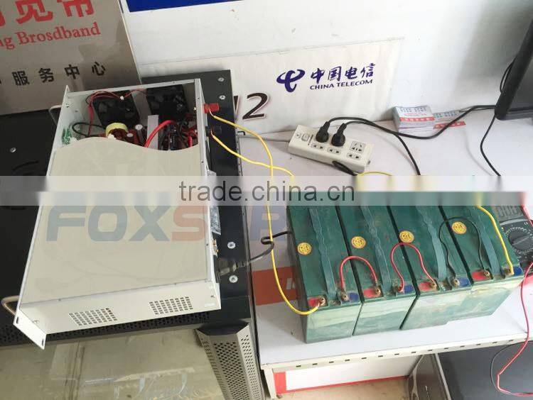 New design 2000VA 1500W 48V dc to 110V ac Off grid 19 inch 2U Rack Mount Pure Sine Wave Inverter for business products