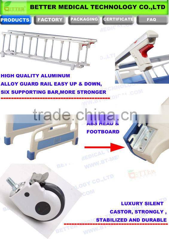 Three crank home hydraulic hospital bed