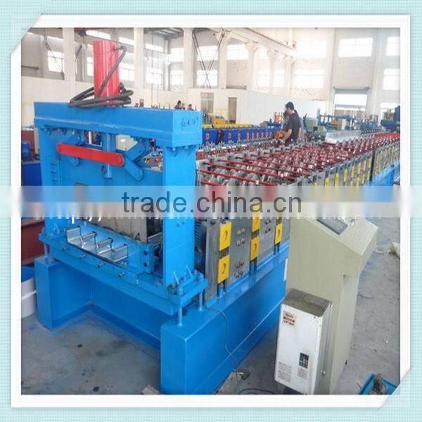 555 Metal Deck Sheet Trapezoid Profile Roll Forming Making Machine for Sale