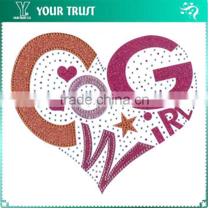 Silver Aggressive Flying Eagle Hot Fix Motif Iron On Rhinestone Transfer