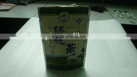 Beautiful printed plastic packaging bag for tea