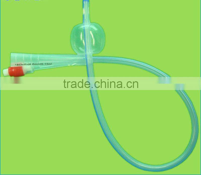 Silicone foley catheters