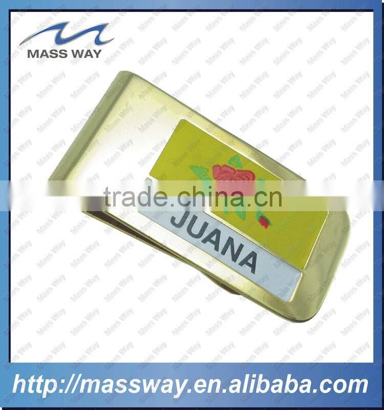personalized unique custom metal gold money clip