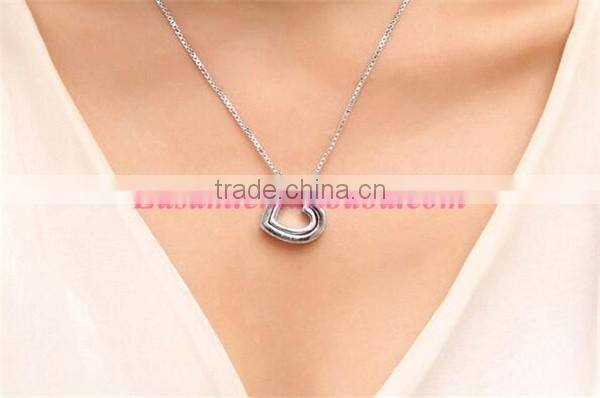 Easam fashionable eternal love double heart crytsal gold jewelry