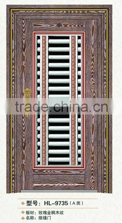 Mordern house used stainless steel exterior front door designs seam door