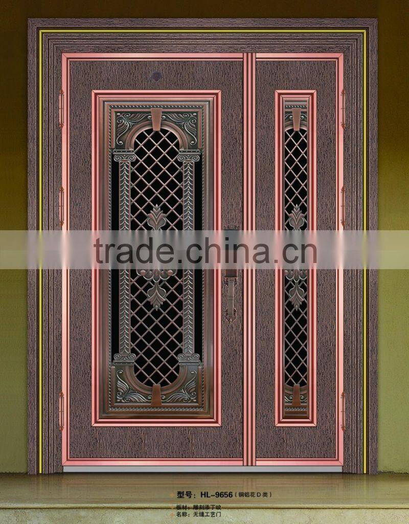 Security stainless steel swing door price