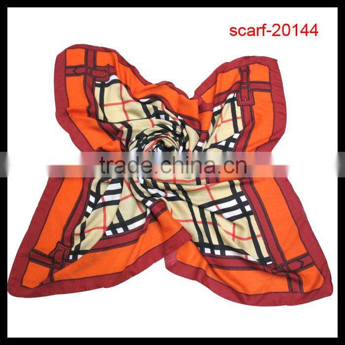 Big square ladies scarf fashion deisgn
