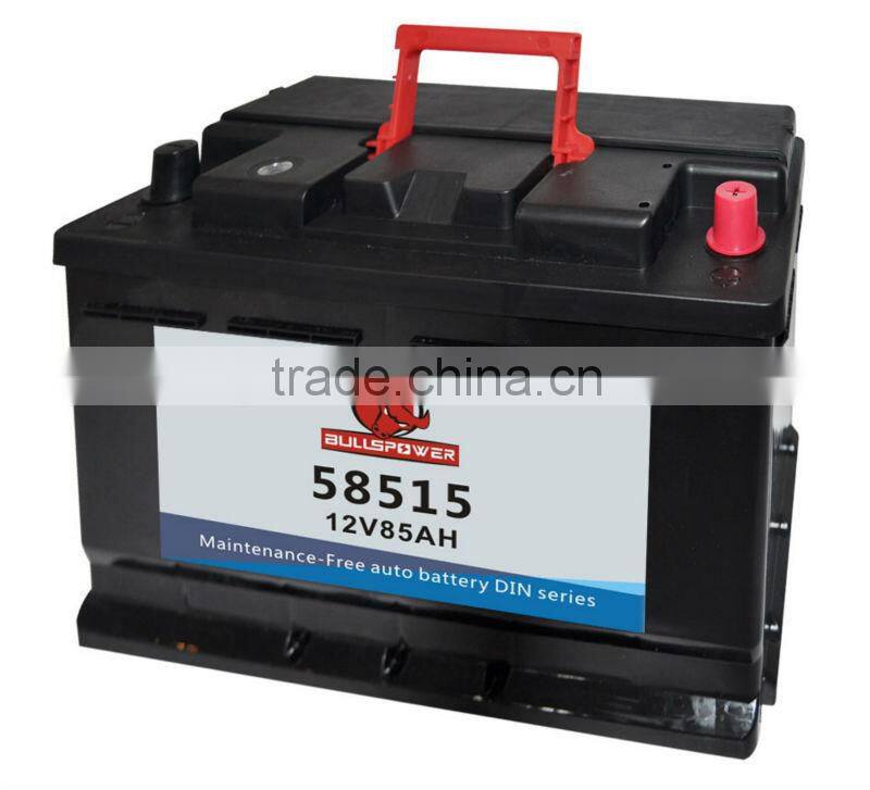 58515 DIN Standard 12v85ah car battery din 85 car battery hybrid battery