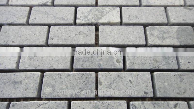 sky blue granite mosaic, cheap mosaic tiles, stone mosaic tile with mesh-back