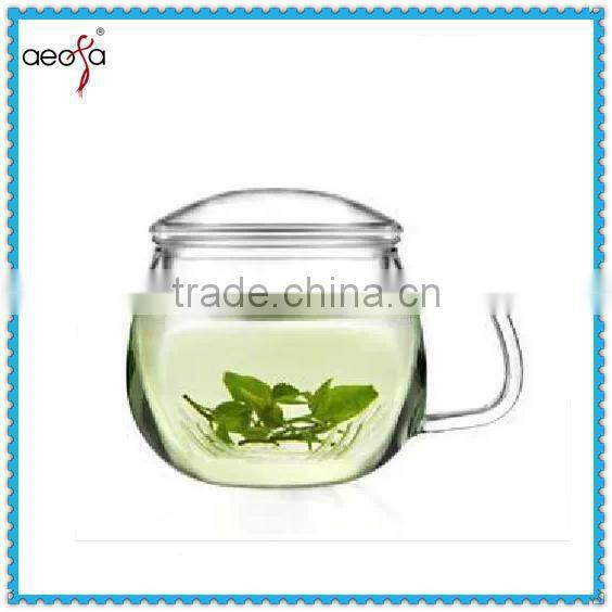 High Quality Double Wall Glass Milk Cup