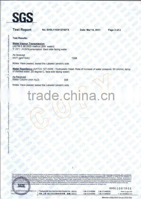 TPU material breathable and waterproof film and environmental plastic film for laminating with fabric for hand glove