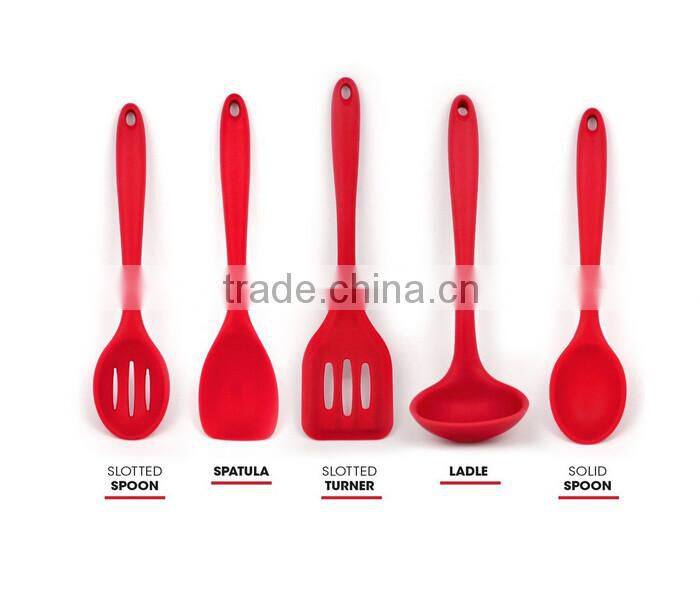 Medium Silicone 5PCS silicon kitchen ware,Heat Resistant silicon kitchen ware,Baking Utensils Set silicon kitchen ware