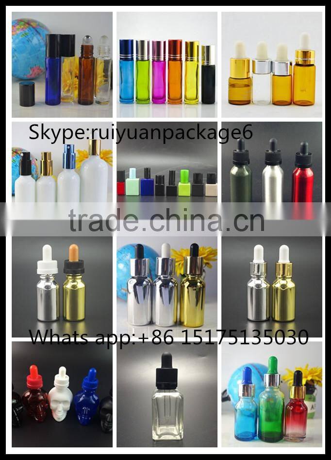 RUIJIA 15ml 30ml rectangle glass dropper bottle with childproof and tamper evident cap wholesales