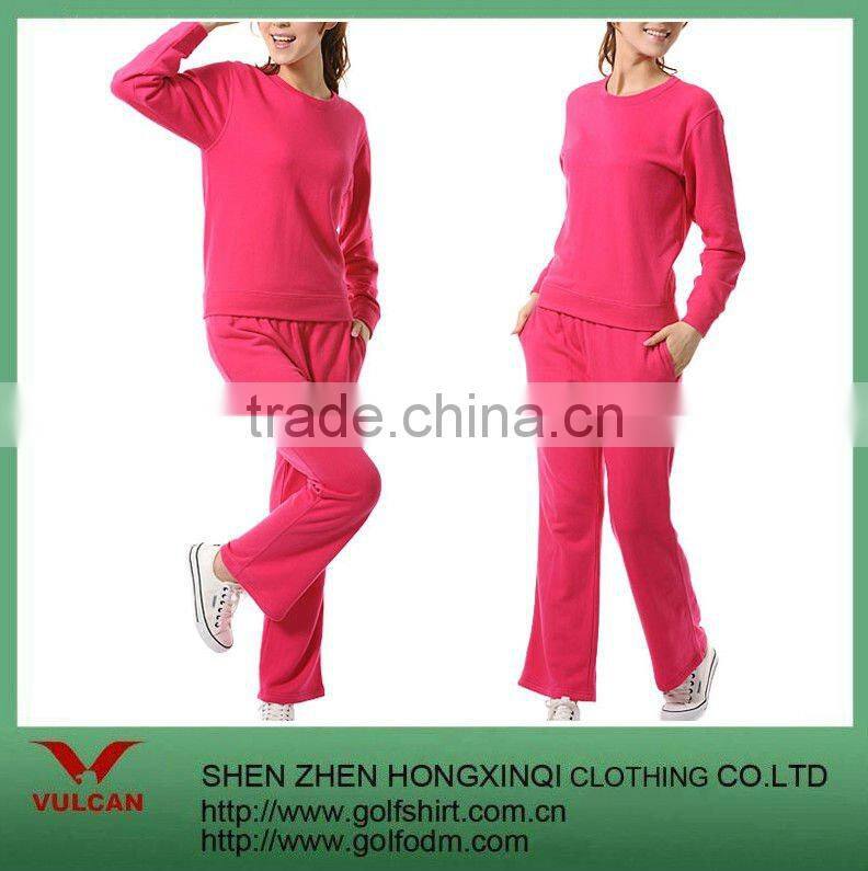 100%Polyester red women sportwear suit