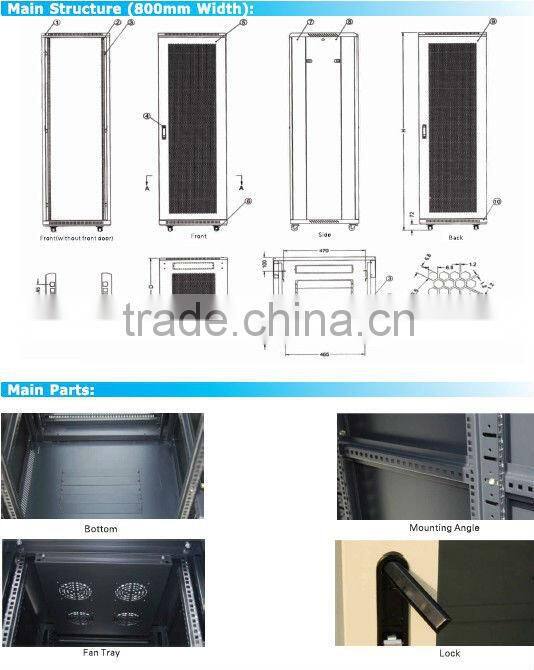 18U/22U/27U/32U/37U/42U/45U/47U Floor server cabinet