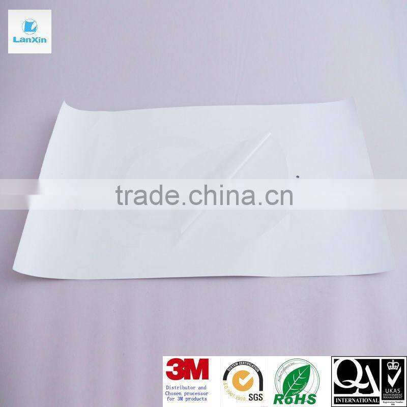 Stamping opaque adhesive film sticker