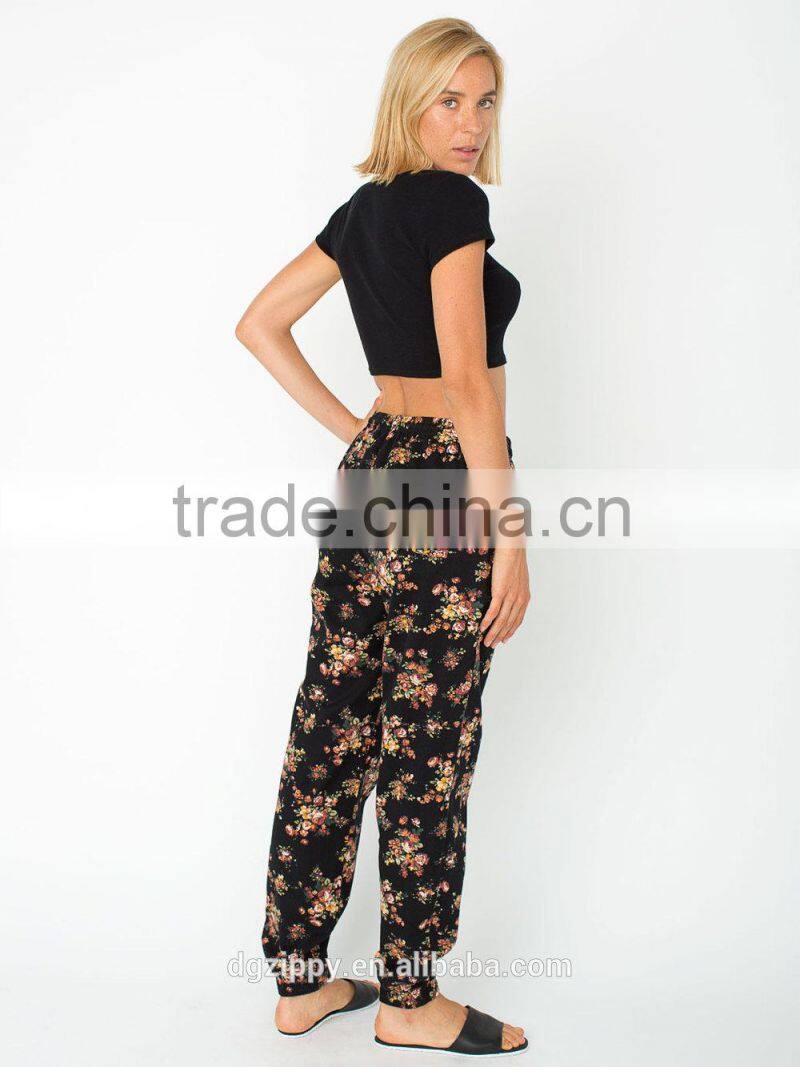 Slim Floral Print Cotton Pant and Comfortable lounge pants