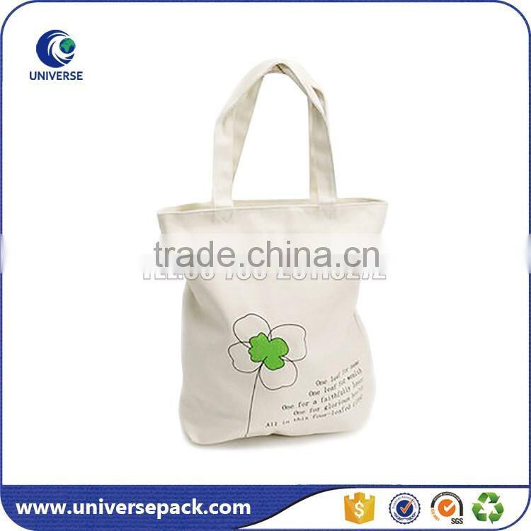 custom reusable cotton tote bag with screen printing