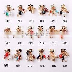 2016 Newest Design electroplating alloy die casting butterfly knot small adorn article accessories alloy jewelry accessories