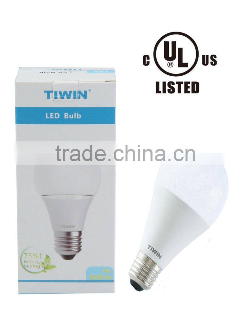 TIWIN 5w 7w 11w Dimmable A19 A22 led bulb super bright E26 led bulb UL listed
