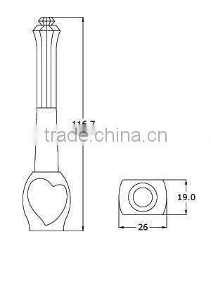 2016 Heart shape purple bottom matte eyeliner tube