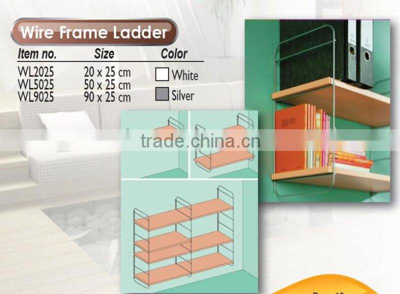 wire ladder frame shelf