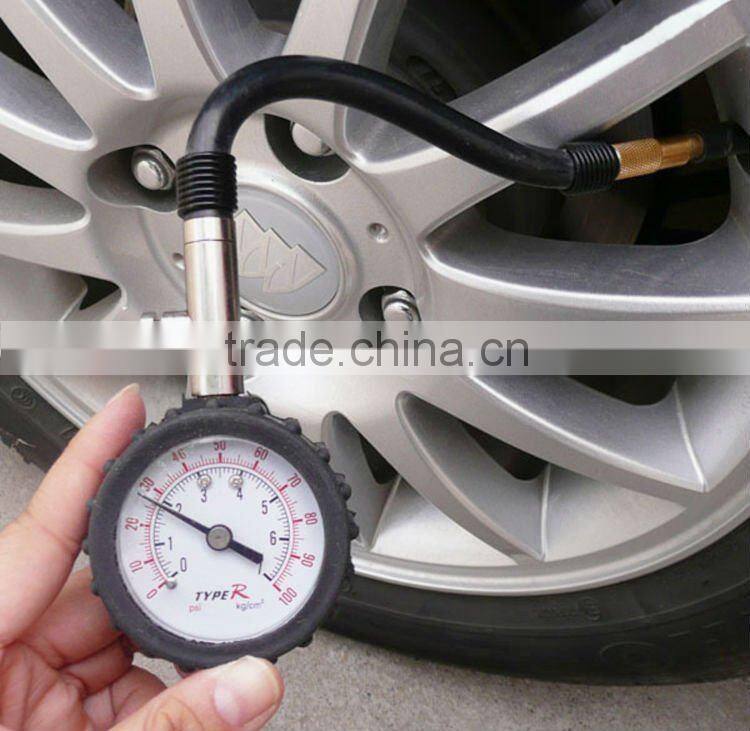 rubber tube Tire Pressure Gauge