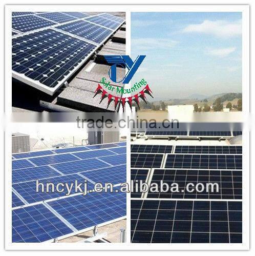 solar ballast mounting system for flat home