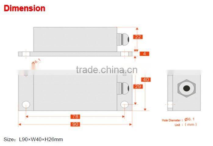 SCA110T Cheap Single axis Analog Tilt Sensor Made In China