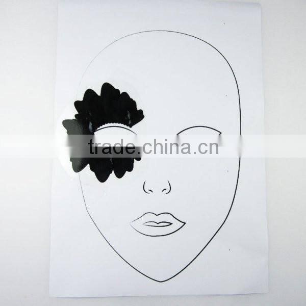 Custom cartoon makeup face mask stickers full face tattoo sticker makeup face painting factory