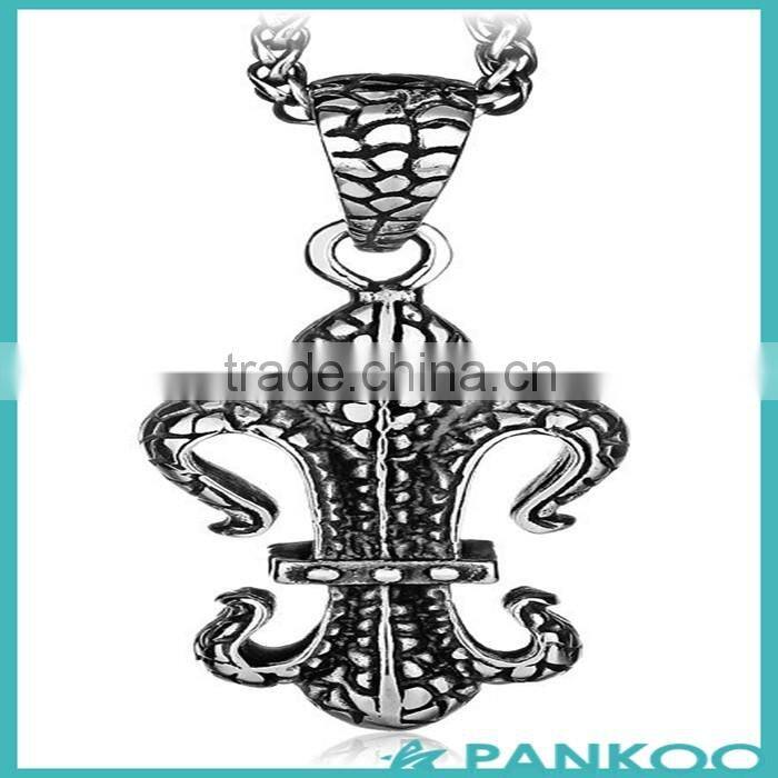 wholesale Retro Skull warhead Titanium steel pendant