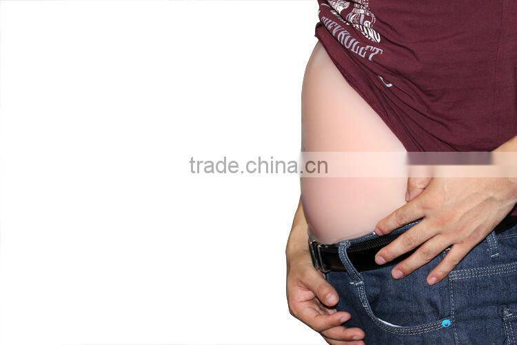 huge tummy for men pregnancy belly brown crossdresser favorite fake belly drag show silicone pregnant belly