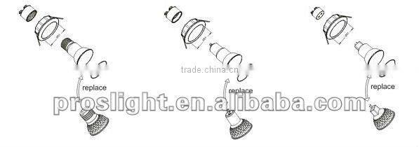 New E14 Blunt tip Ceramics Led Candle lamp