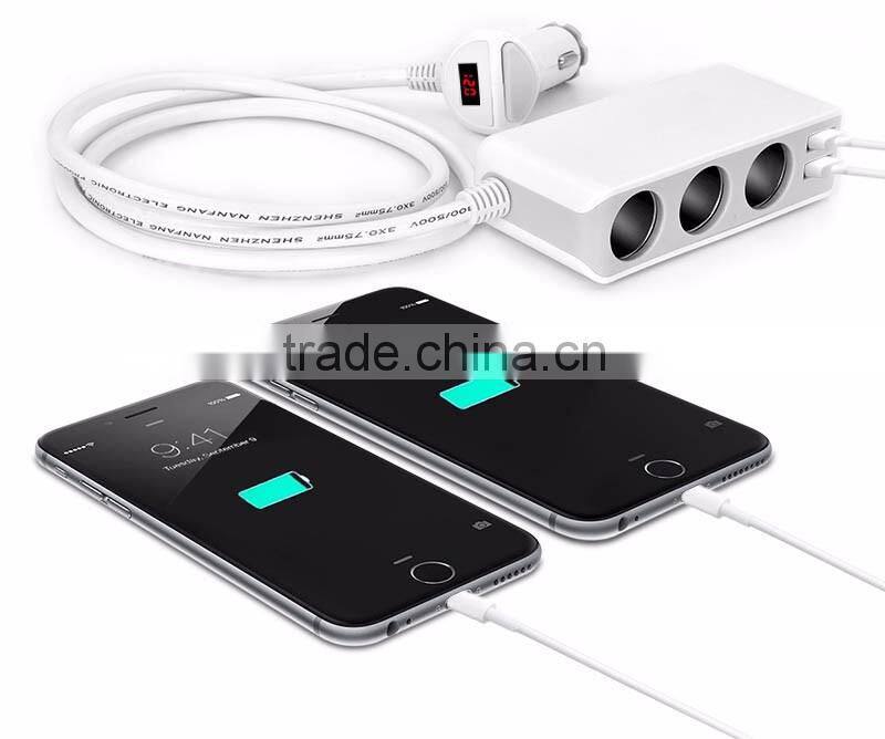 6.8A 4 Mutil Port Usb Travel Charger Type-C
