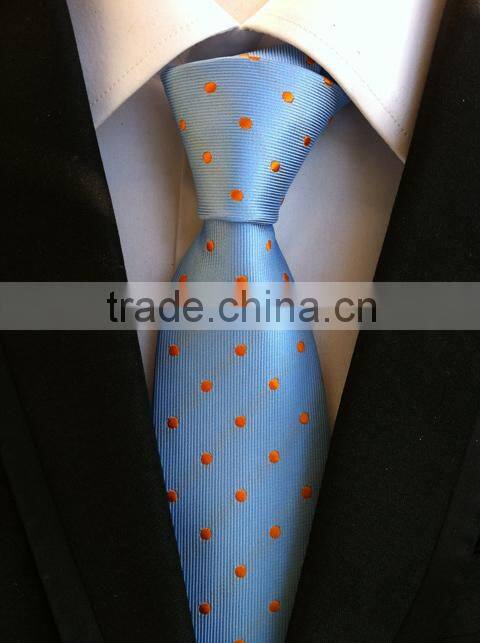 Hot sale little dots polyster fabric neckties