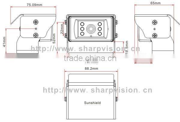7 Inch Color CCTV camera system with digital monitor