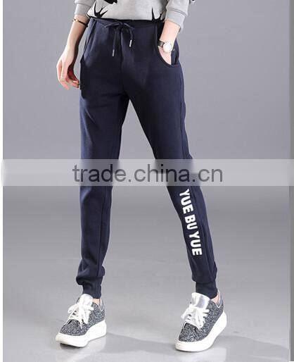 Women's Custom fleece Sweatpants With Letters Printed jogger pants winter